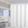 Rideaux de douche Rideaux de douche blancs imperméables épaissir rideau de bain couleur unie Polyester tissu rideau de séparation maison accessoires de salle de bain 231009