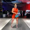 Damskie dresy Vazn 2023 Seksowne styl uliczny Kobiet kombinezonu Pure Kolor okrągły kamizelka