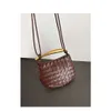 Metal Bags Venetas Tote Bvbag Purse Bag Sardine Leather Hand Woven Women's Sardine Popular Dumpling High Sense Shoulder Evening Messenger Ytp9