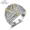 Mytys серое, серебряное, геометрическое, антикварное массивное кольцо для женщин, ретро-дизайн, вечерние винтажные аксессуары, R2115, кольца260K