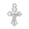 Colliers pendentifs en gros accessoires de bricolage pour bijoux croix jésus étiquette cadeaux de noël en alliage de zinc fabrication de bijoux fabrication 12 pièces x1009 x1010