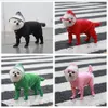 Hundkläder regnrock regnstövlar skor för små hundar husdjur huva med fyra ben jacka valp kappa vattentäta kattkläder jumpsuit rompers 231009