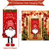 Decorações de natal pendurado bandeira varanda porta banner para casa 2023 ornamentos presentes natal navidad ano decoração 2024