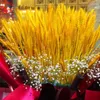Dekorative Blumen, 50 Stück, echte Weizenähren, natürlich, getrocknet, künstliche Partydekorationen, Boho-Heimdekoration, Muttertagsgeschenke, 2023, Sonnenblume