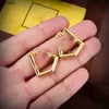 23ss designer Deformed letter shape earrings for women Charm jewelry Decorative diamond ear pendants Including box Holiday gifts