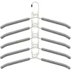 Hangers Racks Space-saving Multifunctional Clothes Hanger Hook Home Multi-layer Closet Storage Rack Hanging Clothes Horse Folding Support 231007