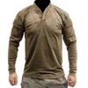 Chemises habillées pour hommes P002 VS Chemise de combat tactique Manches longues Gamme US Army Respirant 231009