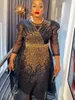 Abbigliamento etnico Taglie forti Abiti da festa africani per le donne Dashiki Diamond Bodycon Abiti da sera da sposa Moda Kaftan Abiti turchi Robe