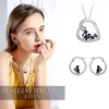 Boucles d'oreilles Harong Design pingouin, cerceau, bijoux à la mode pour femmes, tendance, Animal mignon, émail plaqué argent, cadeau de goutte