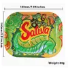 180*140mm Cartoon Rolling Tray Metall Zigarette Rauchen Kleine Tabletts Trockenen Kraut Tabak Platte Fall Lagerung Mini maschine Sharpstone Werkzeug Geschenk Neue 18cm