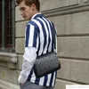 10A Multi Pochette Akcesoria torebki mężczyzn 3PCS Trio skórzane czarne kwiaty Messenger Torebka krzyżowa torba zakupowa zwykła torebka na ramię