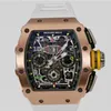 Montre de luxe Tourbillon Enroulement automatique Édition limitée Montre mécanique Montres de luxe pour hommes Richamilles Montres-bracelets suisses Montre de créateur Y Sports Femmes 0LM7