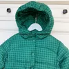 Designer MON jaqueta infantil FW22 Hound impressão com capuz jaqueta casacos quentes verde