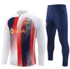 21/22/23 Football Tracksuits 축구 유니폼 Ansu Fati Lewandowski 남자와 어린이 Barca 축구 트랙복 세트 Pedri Gavi Long Sleeve Training Suit