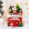 Andra evenemangsfestartiklar Santa Claus presentförpackning Train Tree Merry Christmas Cake Toppers Happy Year Decorations Baking 231009