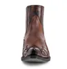 Botas de vaquero del Western para hombre y mujer, zapatos puntiagudos con diseño bordado de talla grande 35-48, botines para hombre, botas de cuero Unisex