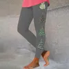 Leggings femininas calças natal impresso estiramento longo yoga calças pacote trabalho de casa roupas femininas mistura de algodão