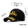 Ball Caps U.S.Marines Baseball Cap Men USA Cap Cap Military Cool Black Cap Kapelusz do regulowanej na świeżym powietrzu Baseball Cap 231009