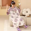 Women's Sleepwear 2023 Summer Plus Size Short Sleeve Cotton Nightgowns For Women Korean Cute Cartoon Nightdress Night Dress Home Nighty