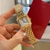 Square Designer Diamond Watch High Quality Quartz Movement Size 27x37 Stainless Steel Bracelet Womens Anti Fading Fashion Watches