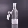 Nargile 14mm 18mm kül yakalayıcı percset 45 derece cam kül yakalayıcılar Bong adaptörü için farikalı ashcatcher dab teçhizat dengeli destek destek ekle müşteri logosu