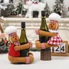 Inne imprezy imprezowe zapasy bożonarodzeniowej dekoracji artykuł kreskówka para gingerbread lalka butelka wina 231009
