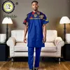 Homens Tracksuits Homens Terno Roupas Africanas Manga Curta Camisas e Calças 2 Peça Set Plus Size Casual Tracksuit Dashiki Attire A2316092