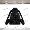 xinxinbuy Men designer Coat leather Jacket Paris Letter embroidery long sleeve women Black Dark Blue brown XS-L