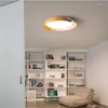 مصابيح سقف حديثة LED LED لغرفة المعيشة غرفة نوم المطبخ بسيط جولة أسود بريق ذكي ديكور داخلي عن بعد مصباح