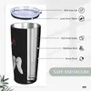 Tumblers Depeche Cool Mode Tumbler isolado com canudos e tampa de aço inoxidável copo térmico de viagem 20 onças escritório casa canecas à prova de respingos