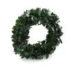 Dekorativa blommor 7m 275 tum/datorer Silk Garland Green Leaf Iron Wire Artificial Flower Vine Rattan för bröllopsbildekoration Diy Wreath