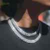Marke Mode Frau Neue Ankunft Kubanische Kette Volle Iced Out Vvs Moissanit Diamant Kann Anpassung Link Hip Hop Halskette