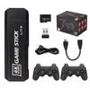 Portable Game Players GD10 Video Stick 4K Console 2 4G Double Wireless Controller 40000 Games 128GB Retro for TV Boy Christmas Gift 231007