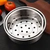 Double Boilers Stainless Steel Steamer Steaming Rack Steam Basket Household Rice Cooker Thicken And Deepen Cookware Accessories