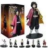 액션 장난감 피겨 입상 장난감 악마 슬레이어 피겨 Kamado Tanjirou Action Figura Anime Agatsuma Zenitsu Nezuko Warrior no yaiba kimetsu PVC 모델 장난감 231009