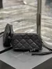 Cross Body Classic Sheepskin Shoulder Bag Designer Purse Diamond Quilted Double Zipper Handväska Fashion dragkedja myntficka kuvert inslaget med metalllogotyp