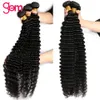 Lace Wigs Deep Wave Bundles Human Hair Brazilian Weaving 100 Raw Virgin 30 Inch 3 4 Deal Curly Natural 231007