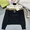 Kobiety Designer Designer Designer 23SS wełniany kaszmirowy wełniany Topy z pasiastkowymi spisami spisem pullosweaters ML27 OIR4