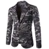 Zogaa Men's Camouflage Blazer Autumn Brand Camo One Button Blazer Men Slim Fit Turn-Down Collar Man Fit Jacket Casual Coats285Z