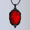 Anhänger Halsketten Gothic Vampir Fledermaus Halskette Halloween Party Geschenk schwarze Lederseilkette Damen Halskette x1009