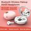 Air-S28 TWS Bluetooth True Wireless Hifi Stereo Make-Up Mirror Earpon med laddningsfodral