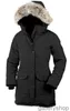 Cappotto in piumino d'oca Giacca invernale da donna Collo in vera pelliccia di lupo Con cappuccio Cappotti caldi e antivento per esterno con cappuccio rimovibile Parka da donna Xs-3xl4yo1