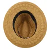 Wide Brim Hats Bucket Hats Simple Top Quality Man Straw sun Hat Wide Brim Beach Foldable Cap Big Bone Men Plus Size summer women Fedora Hat 231009