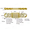 модный бренд женщина на заказ Оптовая продажа серебро 925 пробы 8 мм 10 мм 12 мм ожерелье Vvs бриллиантовый муассанит багет со льдом кубинская цепочка звеньев хип-хоп ювелирные изделия