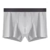 Mutande 1PC da uomo in cotone a righe Boxer Slip Lingerie sexy Biancheria intima Pantaloncini Boxer Vita media Mutandine maschili Boxer L-4XL