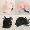 Bollmössor Parent-Child Baseball Cap Fashion Mother Daughter Sun Cap Solid Bowknot Hat For Girls Wide Brim Summer Sun Cap Girls Clothing 231009