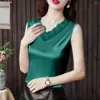 Kvinnors blusar Pullover Blue Elegant Lace Tank Tops för kvinnor mjuk sexig V-ringning Spaghetti-rem Camisole Stylish Summer Clothing 2023