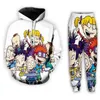 Nouveaux hommes femmes dessin animé Razmoket années 90 drôle impression 3D mode survêtements Hip Hop pantalons à capuche MH059283z