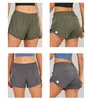 LU-2017 NYA BERAKABLE LOOK ANTI-Walk Yoga Shorts Outdoor Casual Running Shorts Women's Fitness Hot Pants