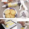 Baking Moulds Cookies Press Cutter Set Tools Manual Cookie Biscuits Machine And 4 Nozzles 20 Molds